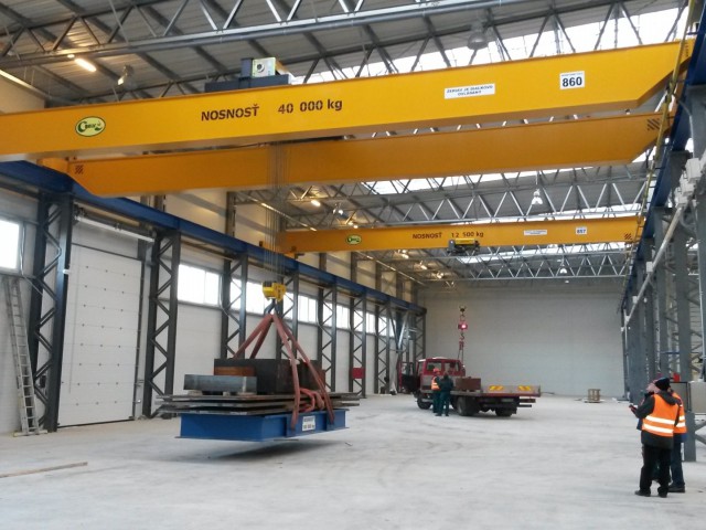 Overhead Cranes, 40t and 12,5t, Load Test