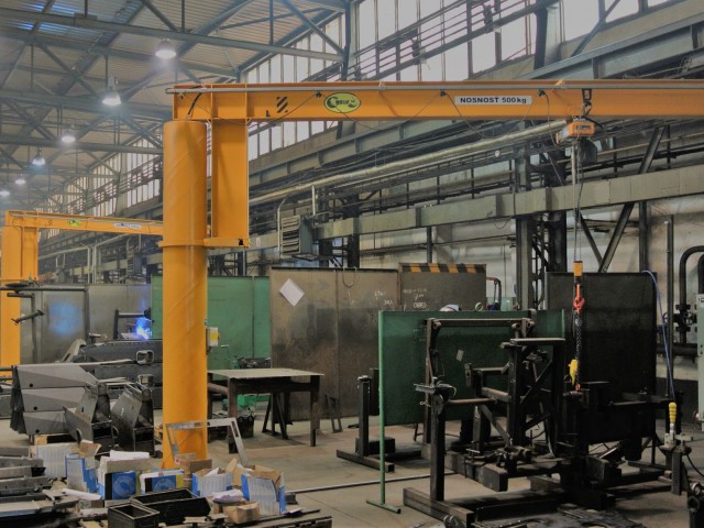 Jib Pillar Cranes, 500kg