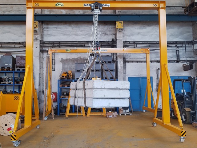 Loaded Portal Crane