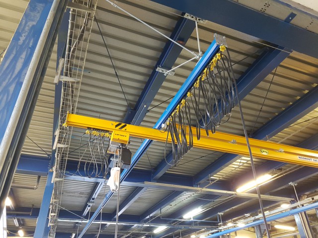 Underslung Crane with Beam Support